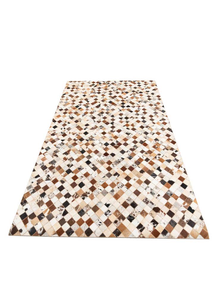 5' x 8' Cowhide Leather Rug