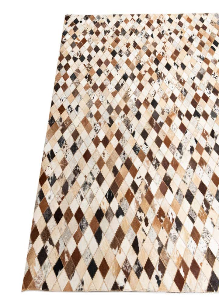 5' x 8' Cowhide Leather Rug