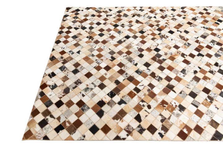 5' x 8' Cowhide Leather Rug