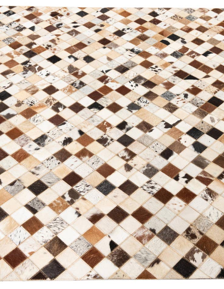 Detail image of 5' x 8' Cowhide Leather Rug