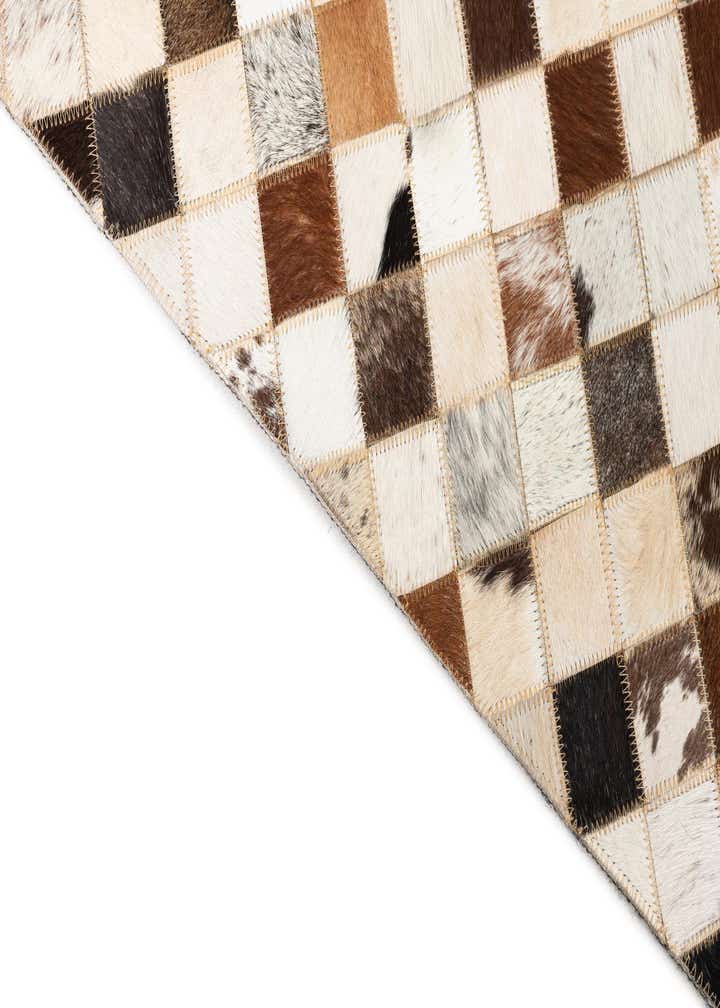 5' x 8' Cowhide Leather Rug
