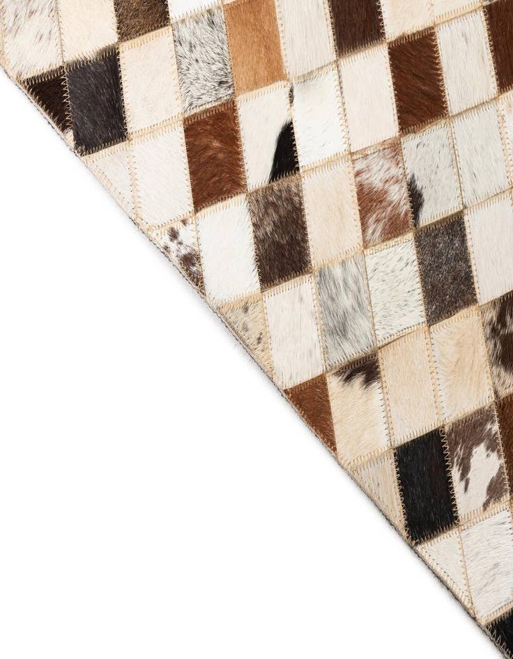 Detail image of 5' x 8' Cowhide Leather Rug