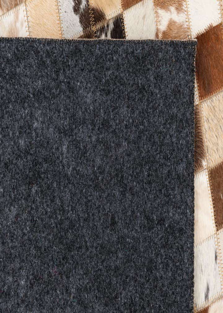 5' x 8' Cowhide Leather Rug