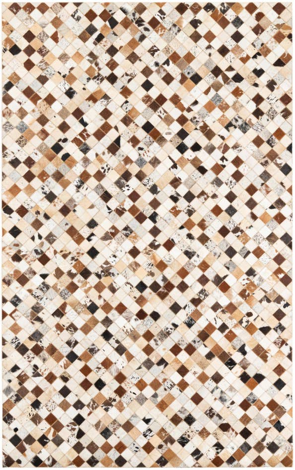 Detail image of 5' x 8' Cowhide Leather Rug