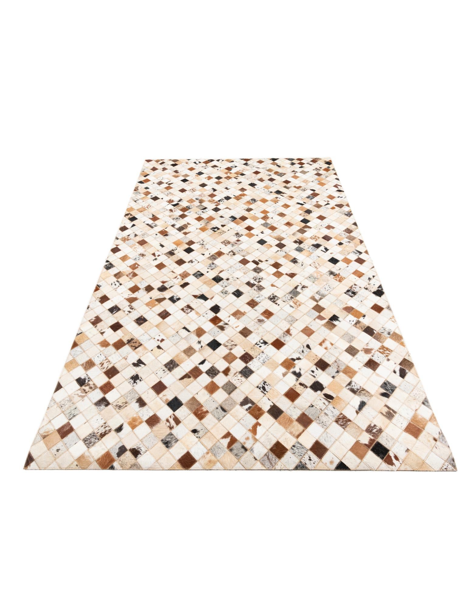 5' x 8' Cowhide Leather Rug