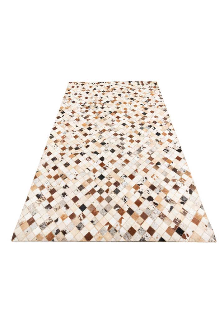 5' x 8' Cowhide Leather Rug
