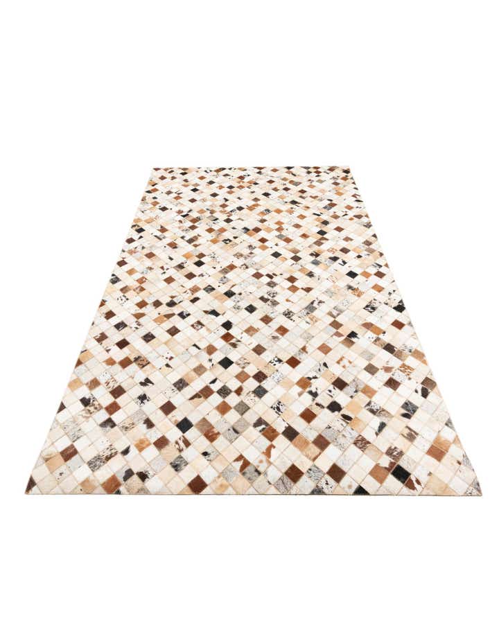 5' x 8' Cowhide Leather Rug