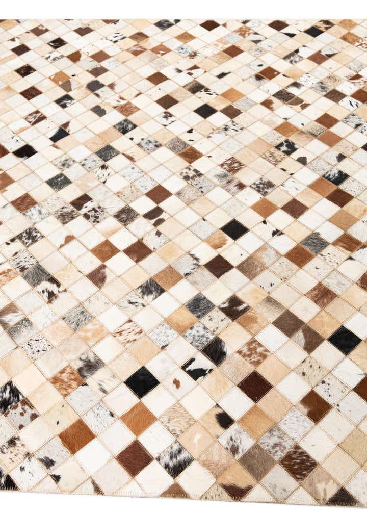 5' x 8' Cowhide Leather Rug