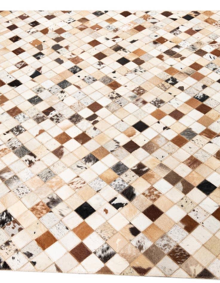 Detail image of 5' x 8' Cowhide Leather Rug