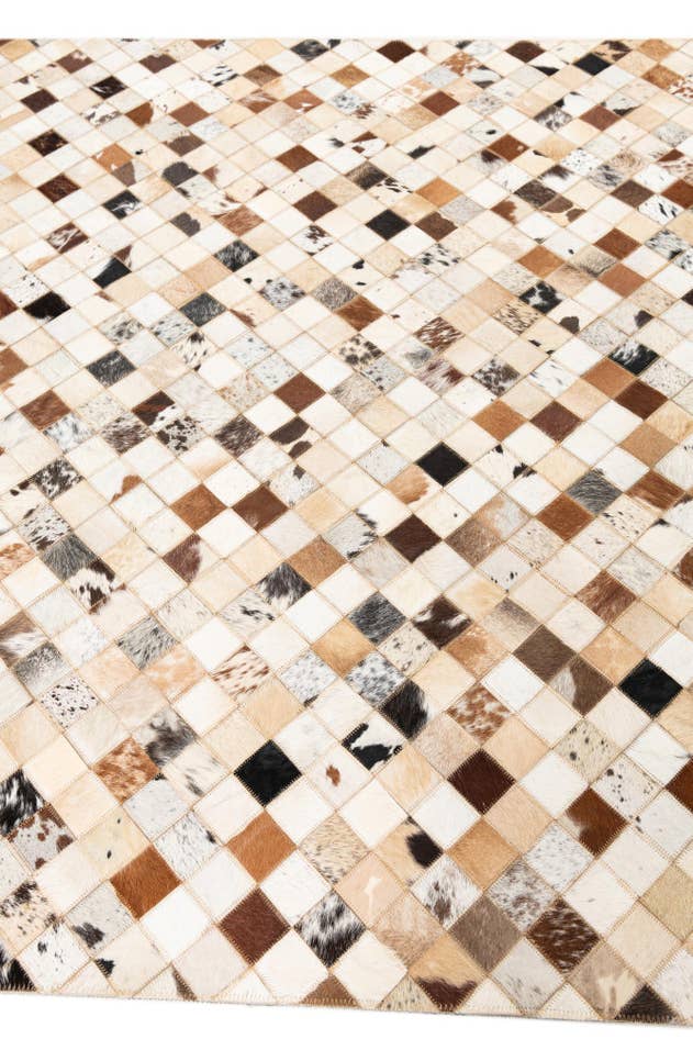 Detail image of 5' x 8' Cowhide Leather Rug