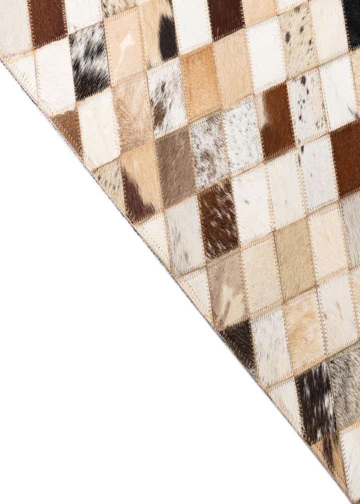 5' x 8' Cowhide Leather Rug