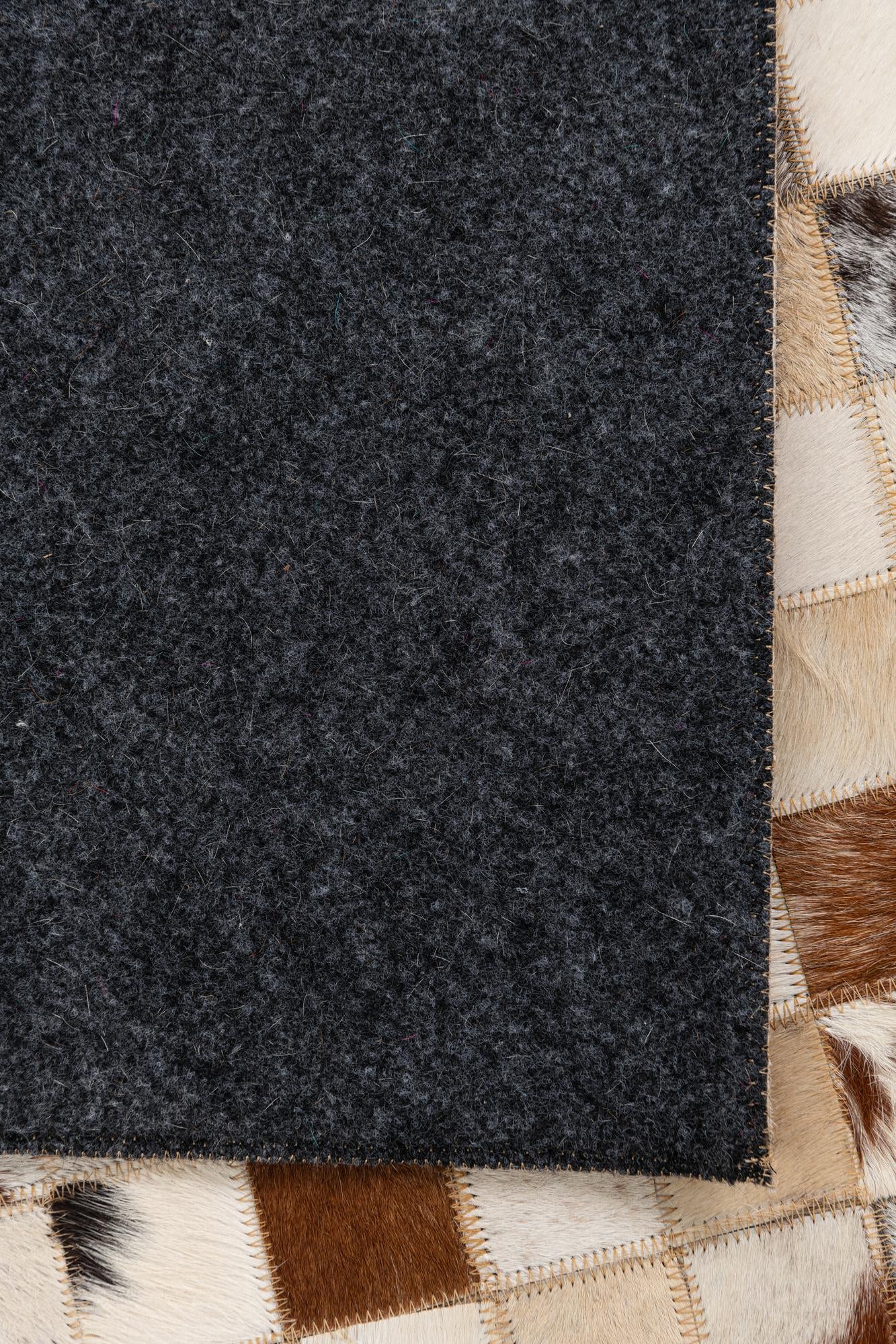 5' x 8' Cowhide Leather Rug