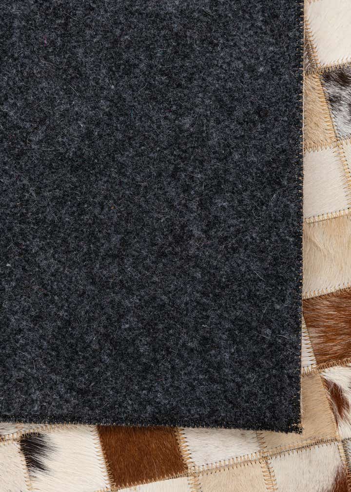 5' x 8' Cowhide Leather Rug