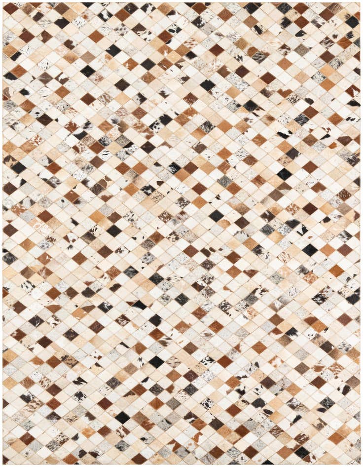 Detail image of 5' x 8' Cowhide Leather Rug