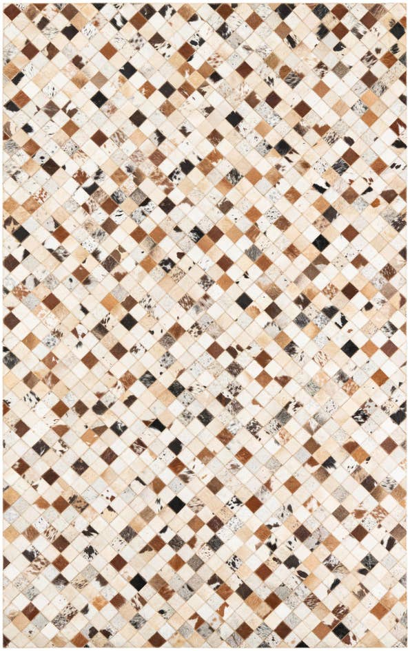 Detail image of 5' x 8' Cowhide Leather Rug