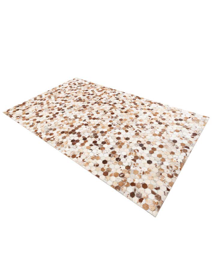 5' x 8' Cowhide Leather Rug