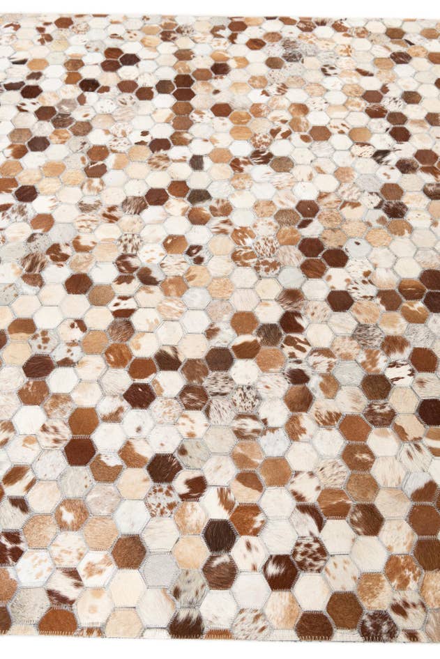 Detail image of 5' x 8' Cowhide Leather Rug