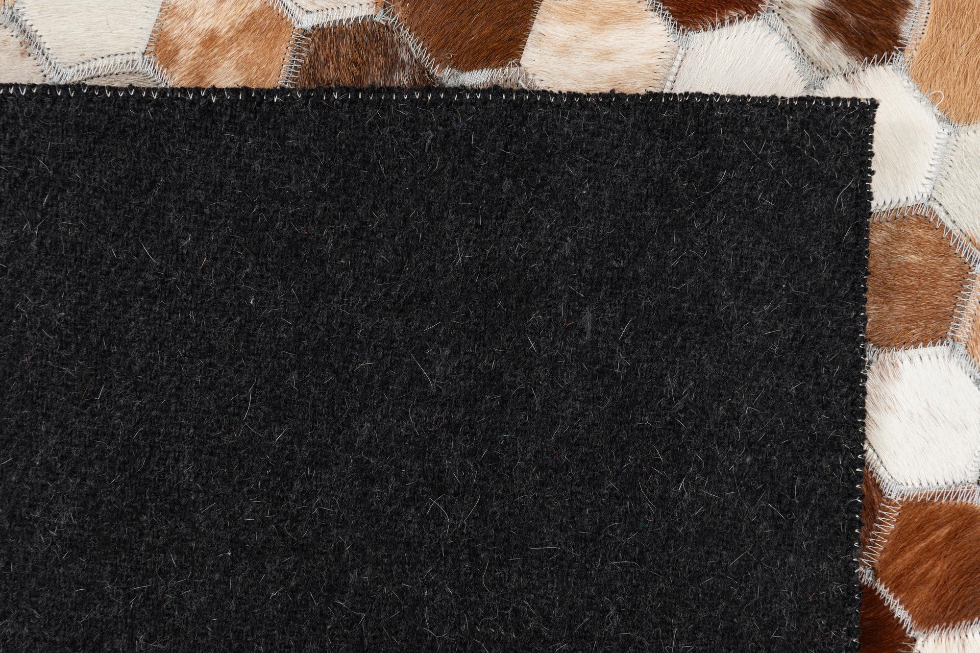 5' x 8' Cowhide Leather Rug