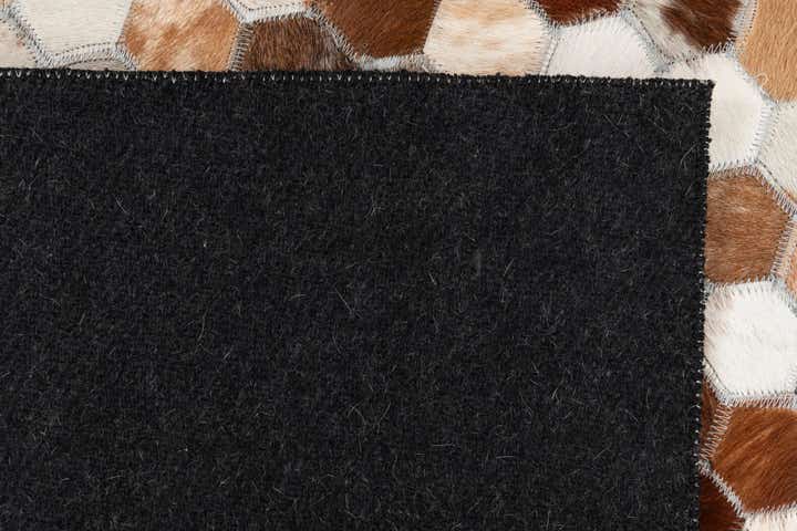 5' x 8' Cowhide Leather Rug