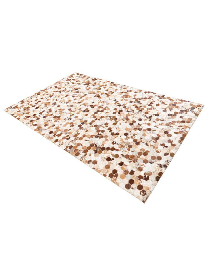 5' x 8' Cowhide Leather Rug