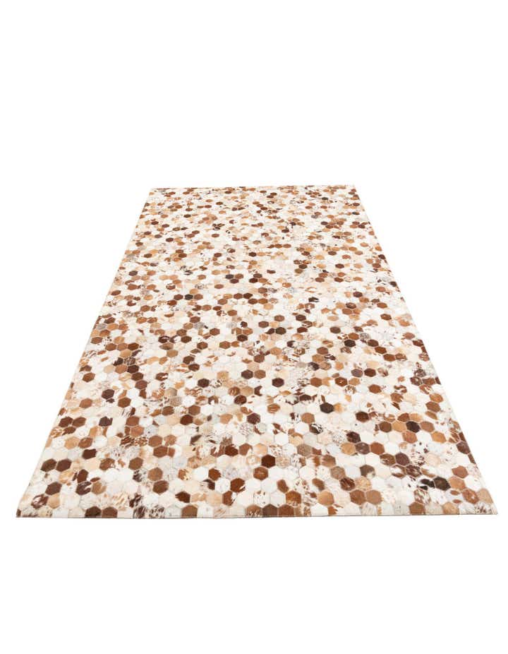5' x 8' Cowhide Leather Rug
