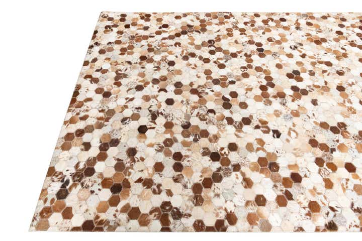 5' x 8' Cowhide Leather Rug