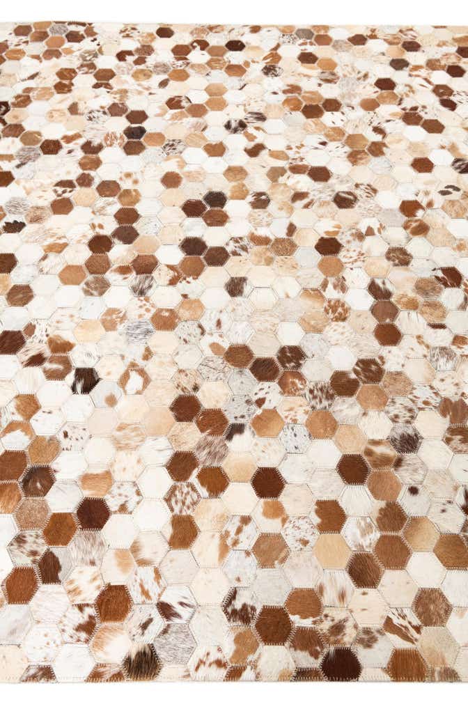 5' x 8' Cowhide Leather Rug