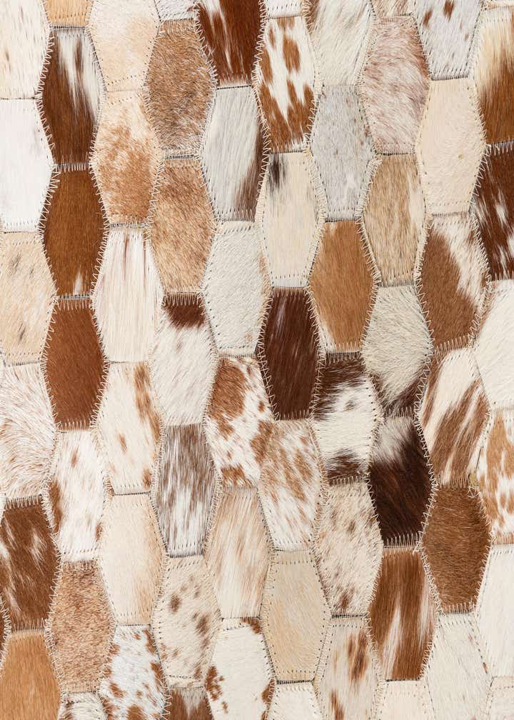 5' x 8' Cowhide Leather Rug