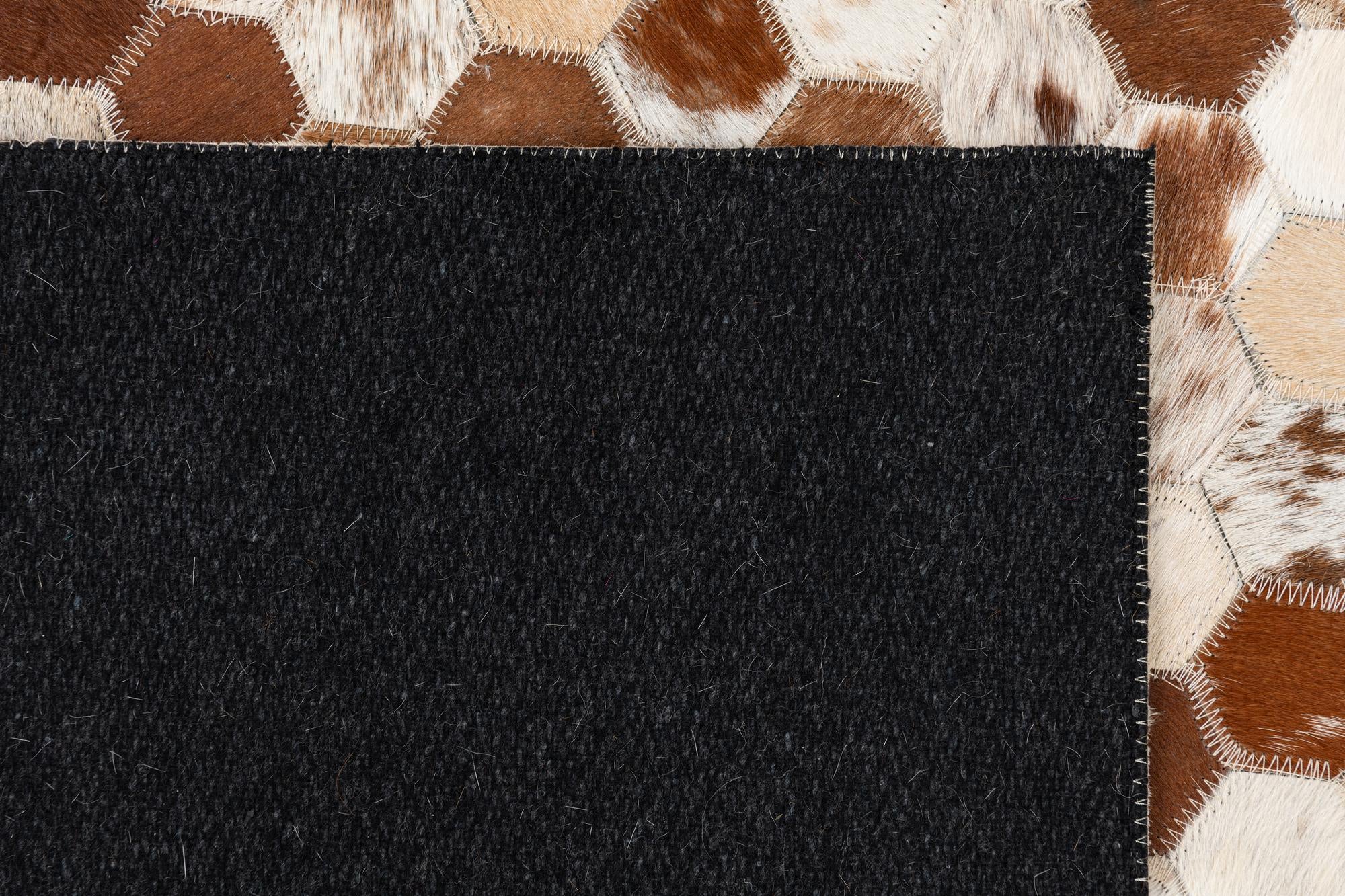 5' x 8' Cowhide Leather Rug