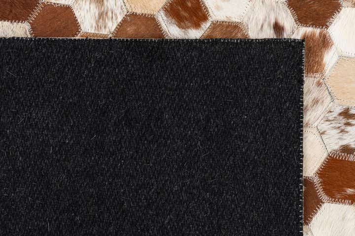 5' x 8' Cowhide Leather Rug