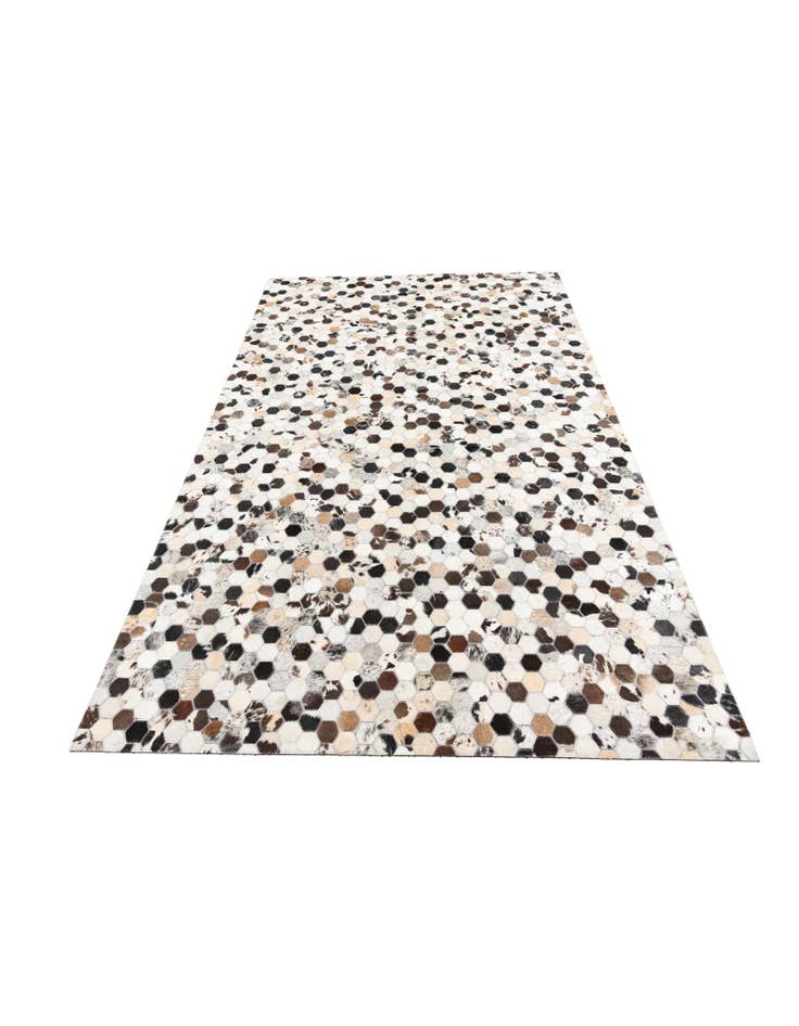Detail image of 5' 1 x 8' 1 Cowhide Leather Rug