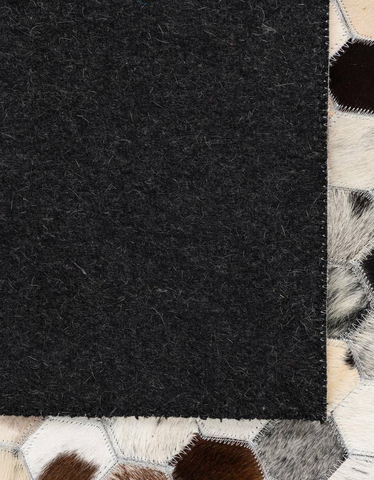 Detail image of 5' 1 x 8' 1 Cowhide Leather Rug