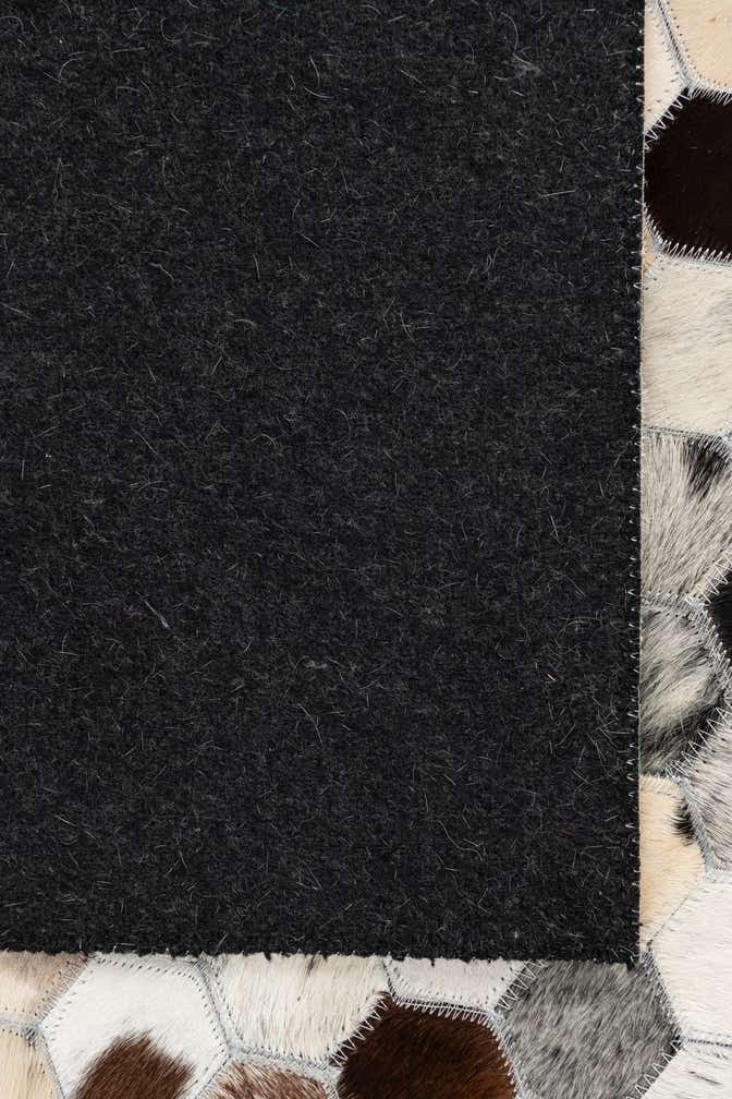 5' 1 x 8' 1 Cowhide Leather Rug