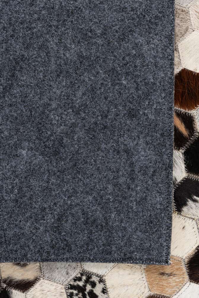 5' 1 x 8' Cowhide Leather Rug