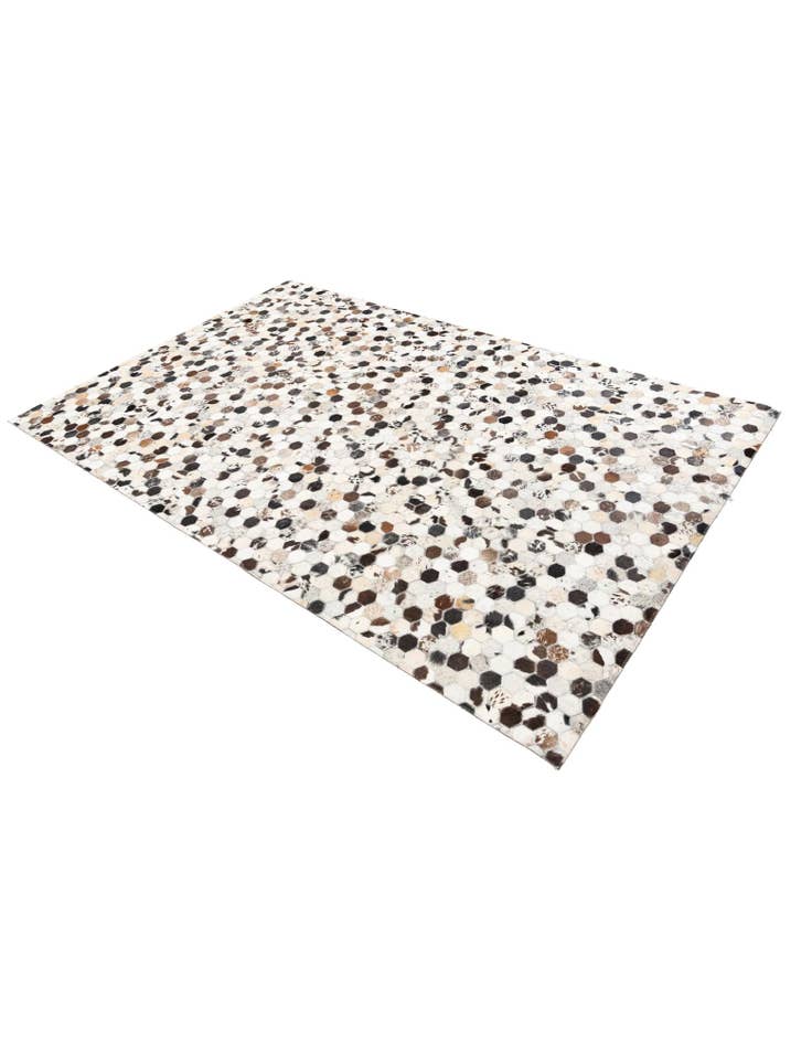 Detail image of 5' 1 x 7' 10 Cowhide Leather Rug