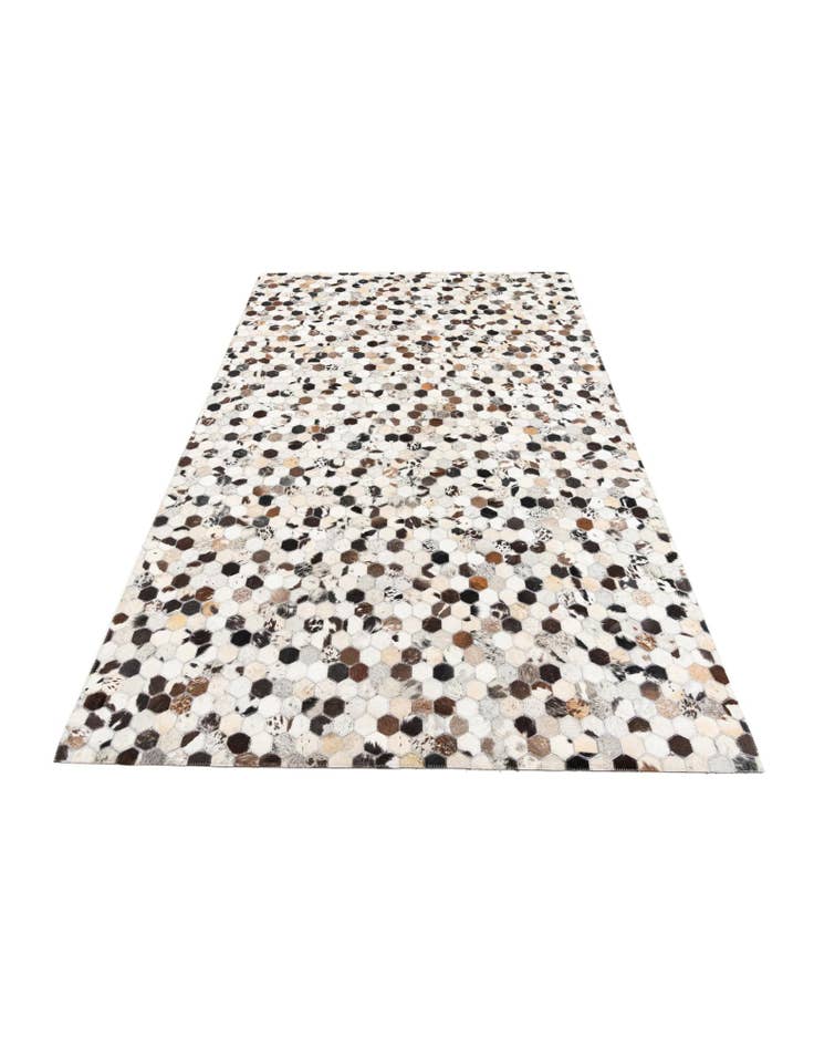 Detail image of 5' 1 x 7' 10 Cowhide Leather Rug