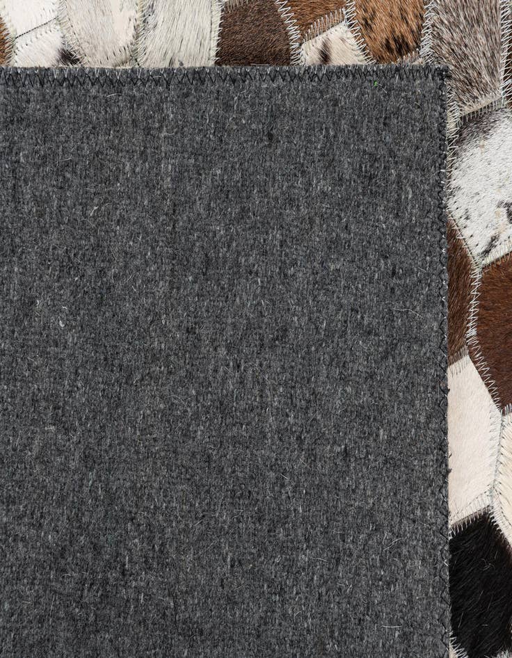 Detail image of 5' 1 x 7' 10 Cowhide Leather Rug