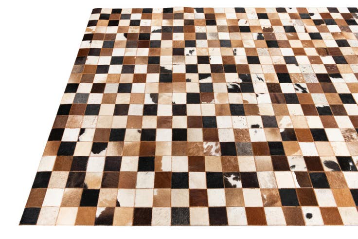 Detail image of 5' x 8' 1 Cowhide Leather Rug