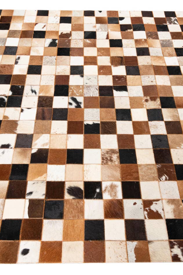 Detail image of 5' x 8' 1 Cowhide Leather Rug