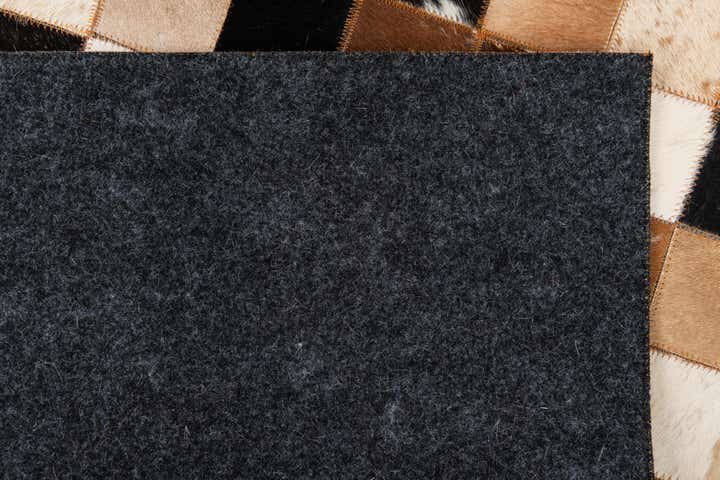 5' x 8' 1 Cowhide Leather Rug