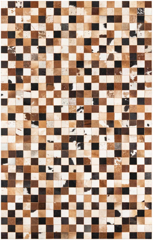 Detail image of 5' x 8' 1 Cowhide Leather Rug
