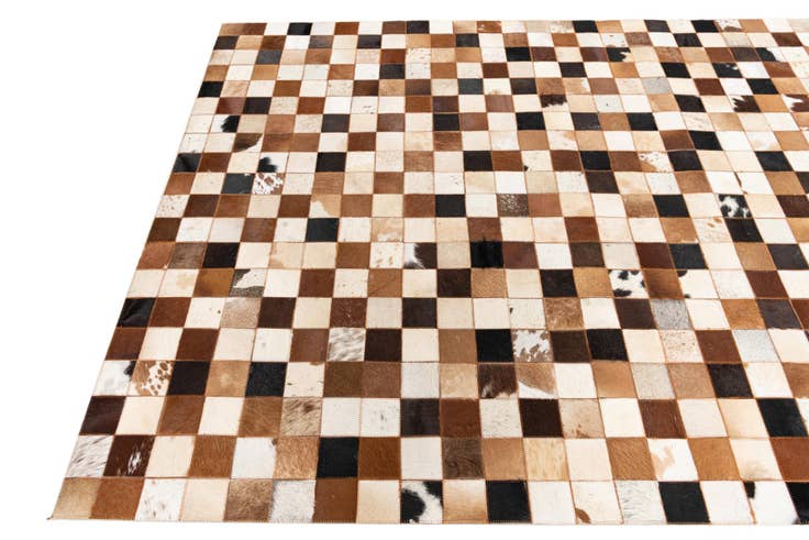Detail image of 5' x 8' Cowhide Leather Rug