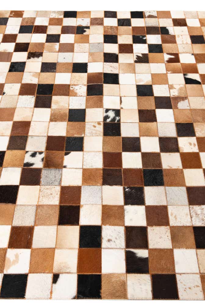 5' x 8' Cowhide Leather Rug