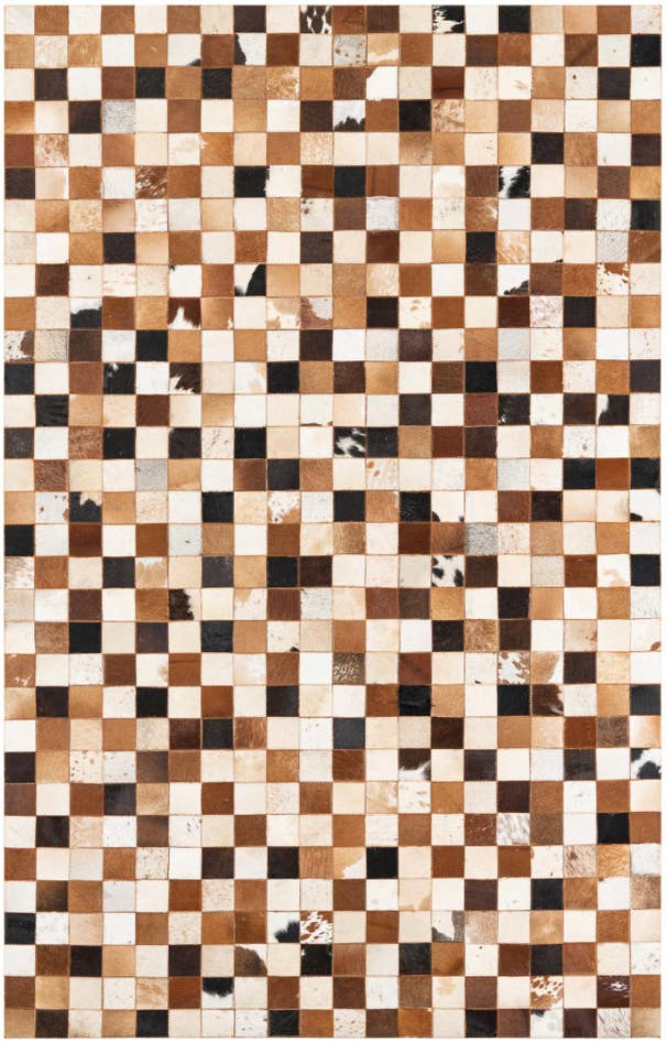 Detail image of 5' x 8' Cowhide Leather Rug