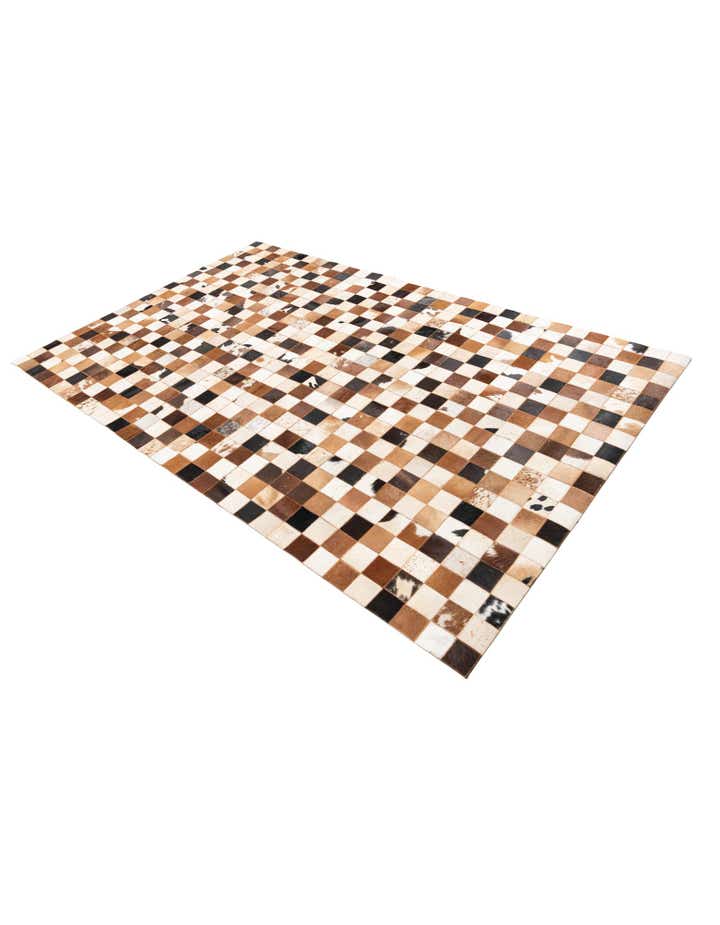 5' x 8' Cowhide Leather Rug
