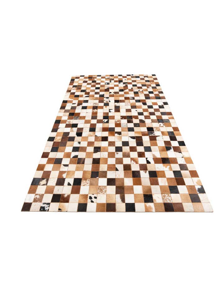 5' x 8' Cowhide Leather Rug