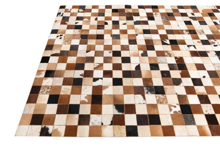 Detail image of 5' x 8' Cowhide Leather Rug