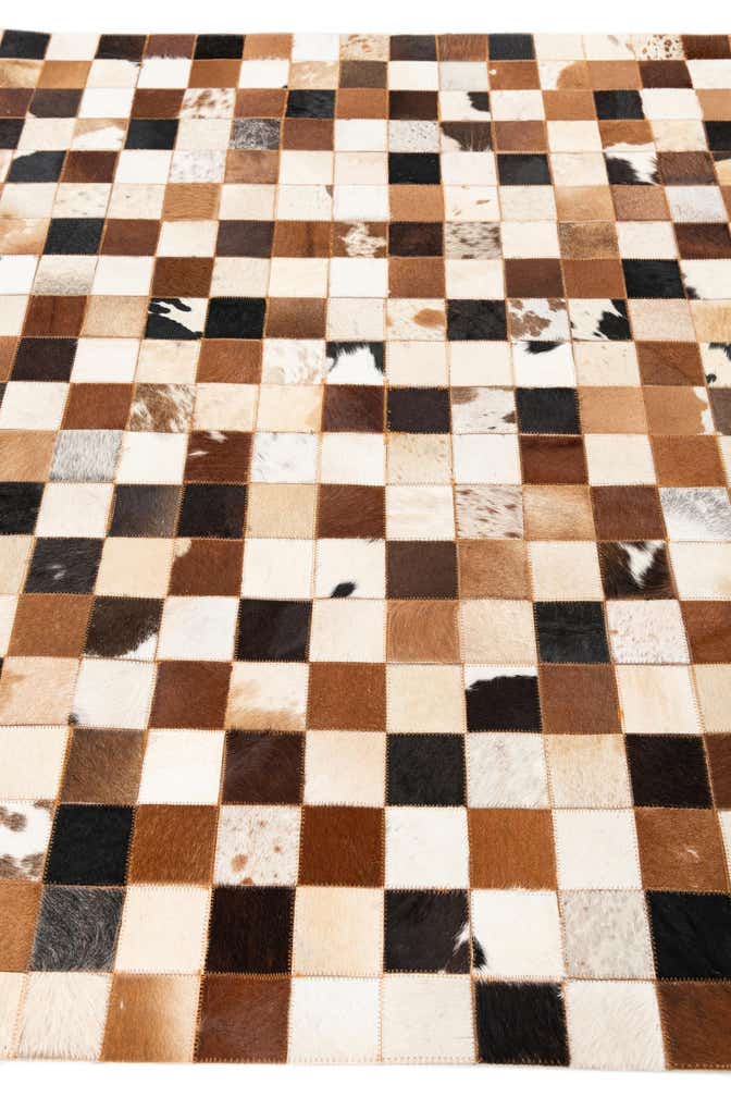 5' x 8' Cowhide Leather Rug