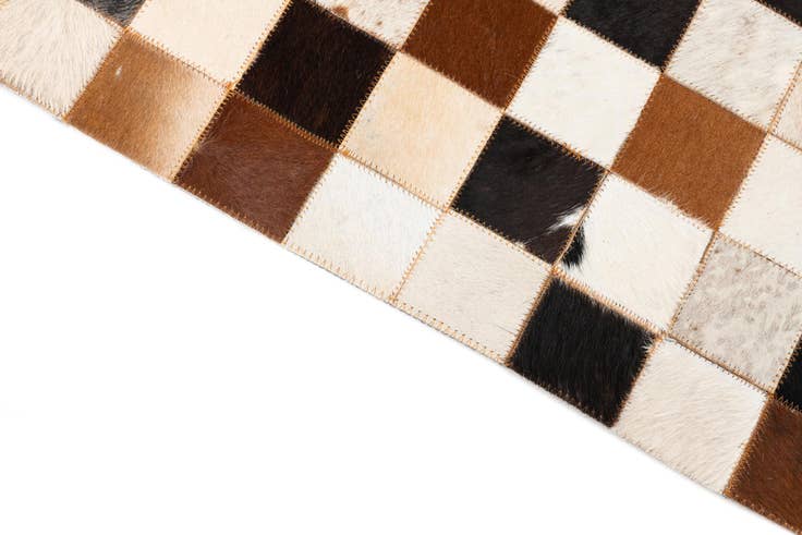 Detail image of 5' x 8' Cowhide Leather Rug