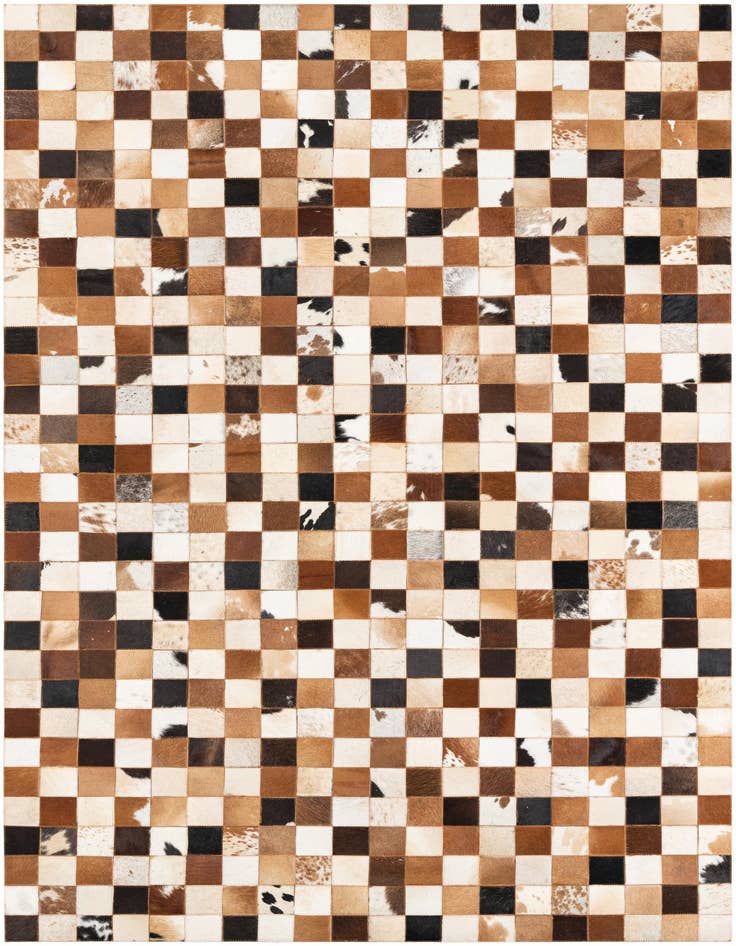 Detail image of 5' x 8' Cowhide Leather Rug